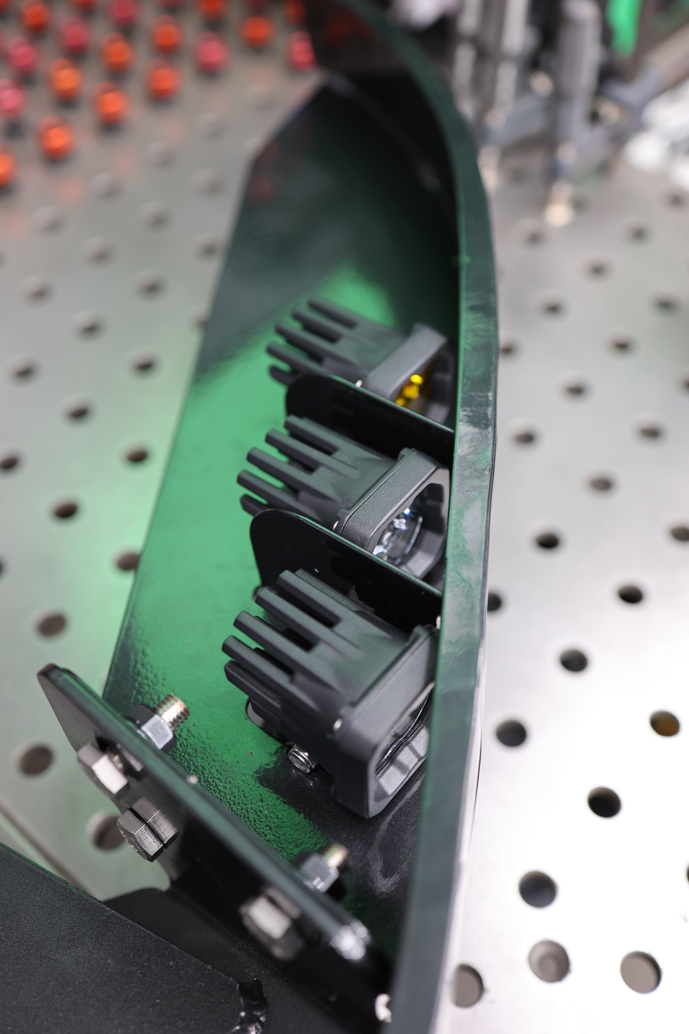 GX550 winch bumper installed showing front approach angle clearance