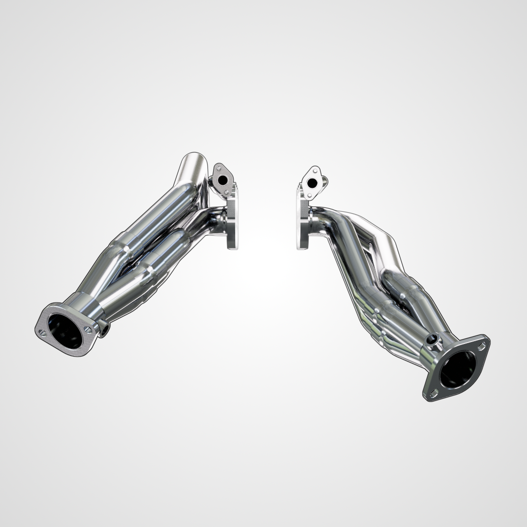 GX470 headers CAD rendering alternate perspective
