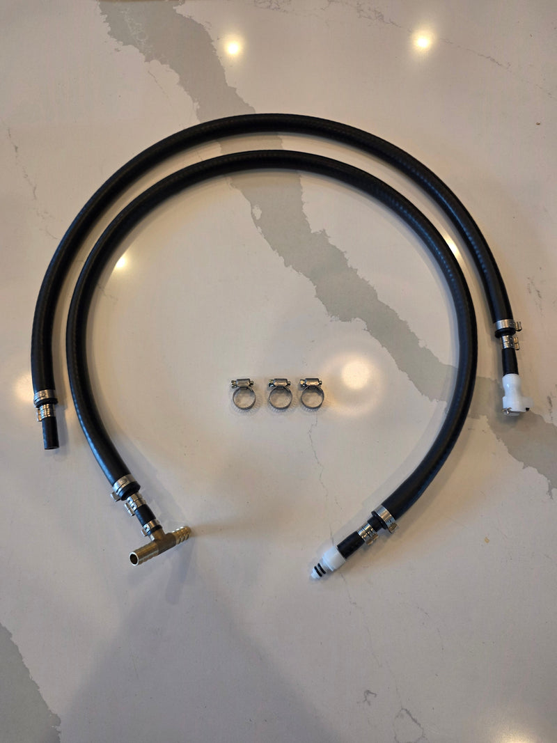 Gasoline heater to auxiliary fuel tank connection kit with dry break quick disconnect, photo 1