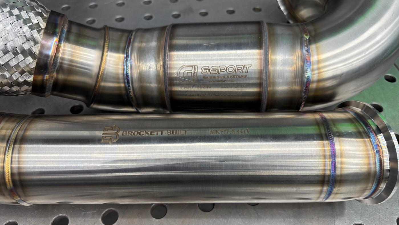 4" Downpipe — GTI / GLI (Mk7/Mk7.5) | Big-Bore 400-Cell GESI GEN2