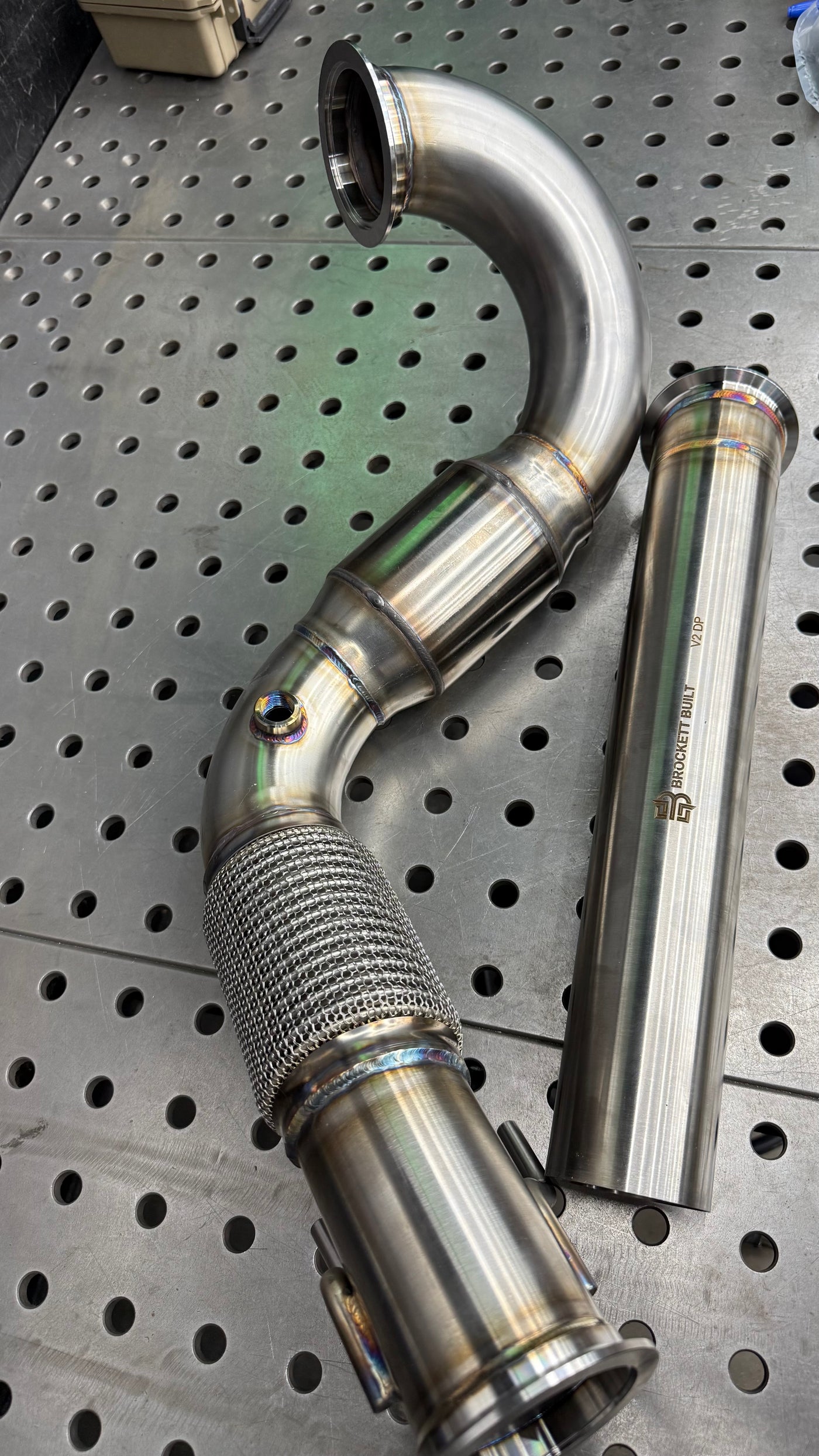 V2 Catted 3" Downpipe — GTI / GLI (Mk7/Mk7.5) | 400-Cell GESI GEN2, No-CEL