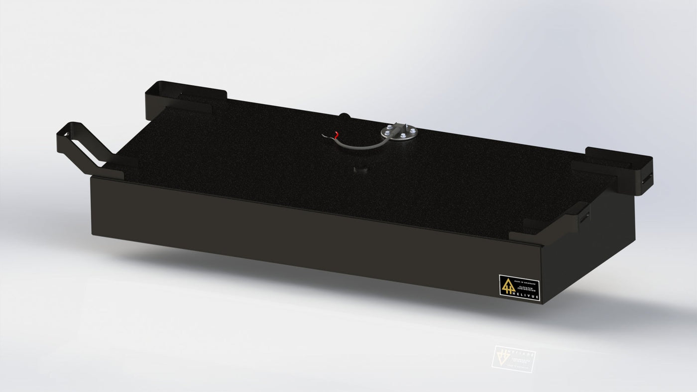 Helivue 18 gallon aluminum auxiliary fuel tank for 2022 and newer Toyota Tundra, photo 1
