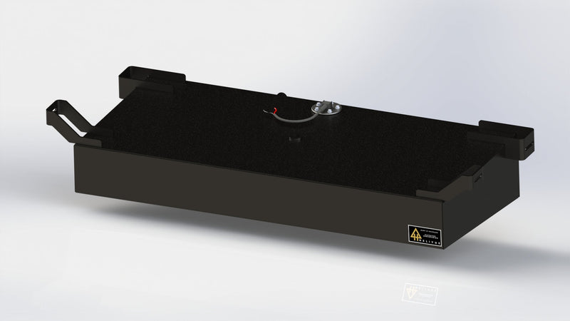 Helivue 18 gallon aluminum auxiliary fuel tank for 2022 and newer Toyota Tundra, photo 1
