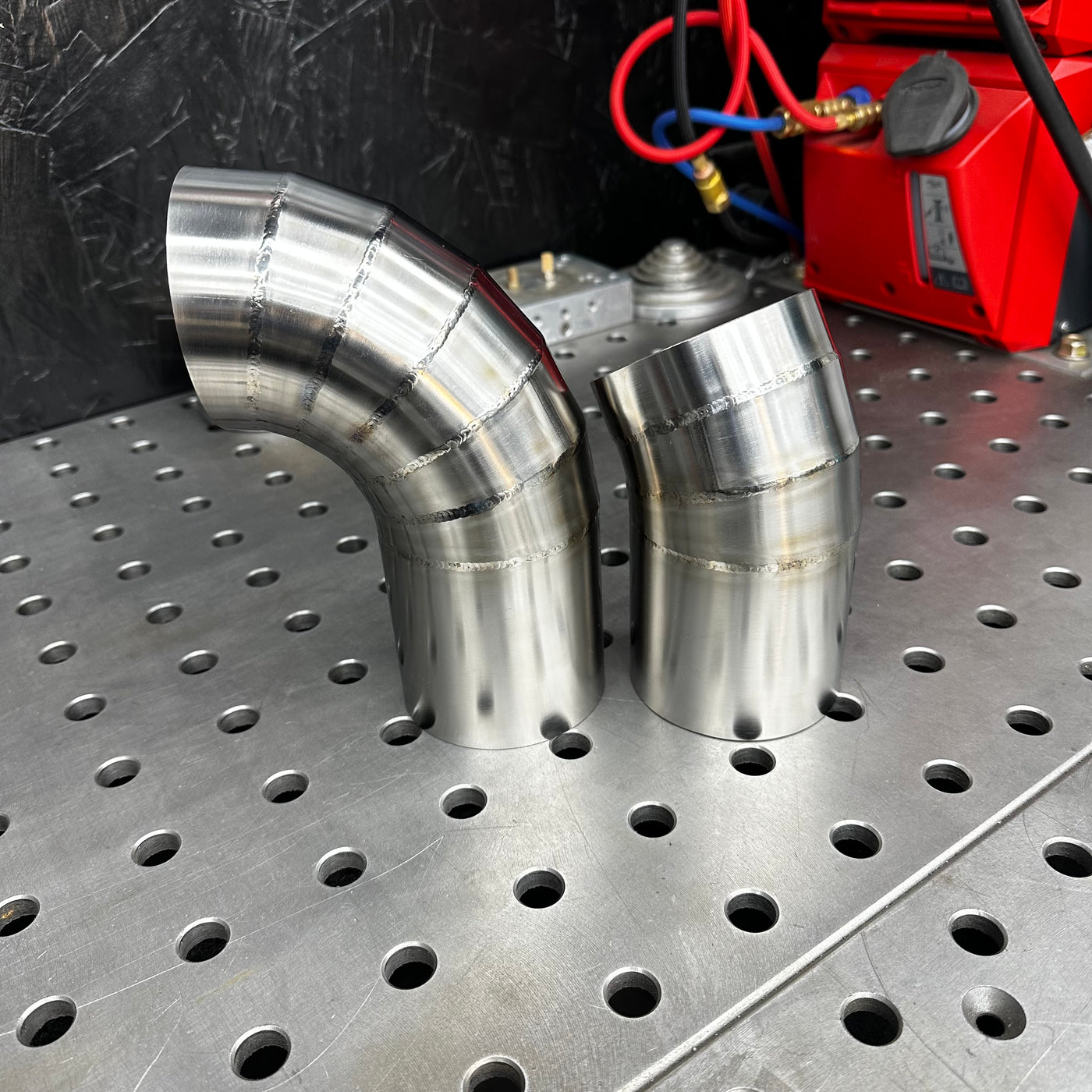 G80 titanium intake installed in BMW engine bay