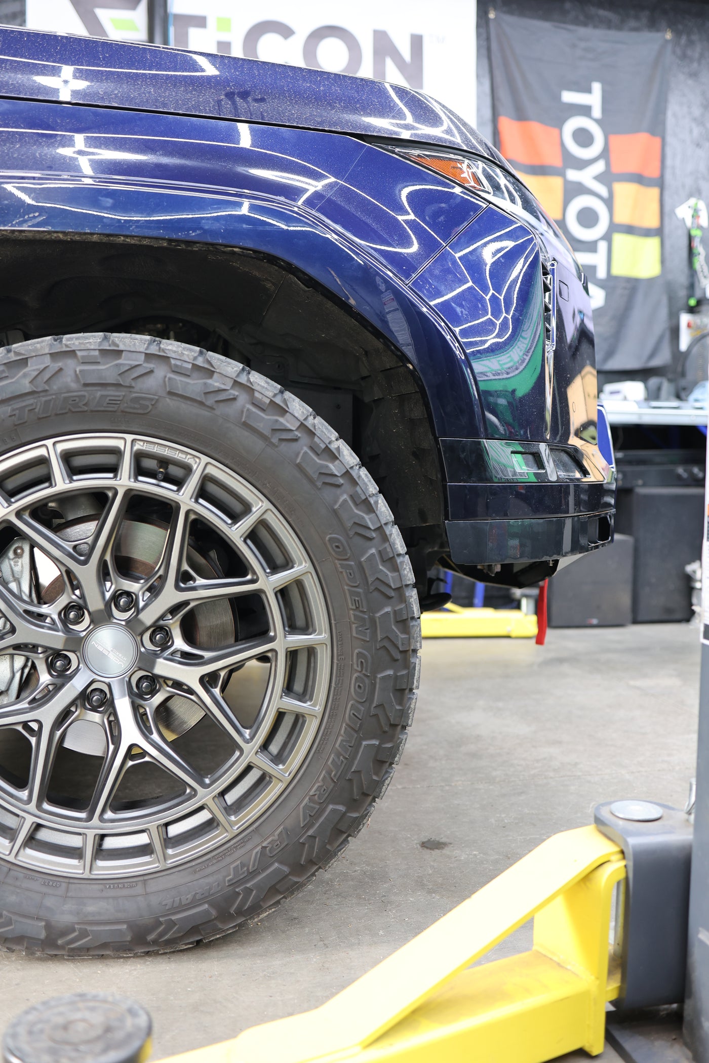 GX550 winch bumper installed on 2024 Lexus GX550 front end