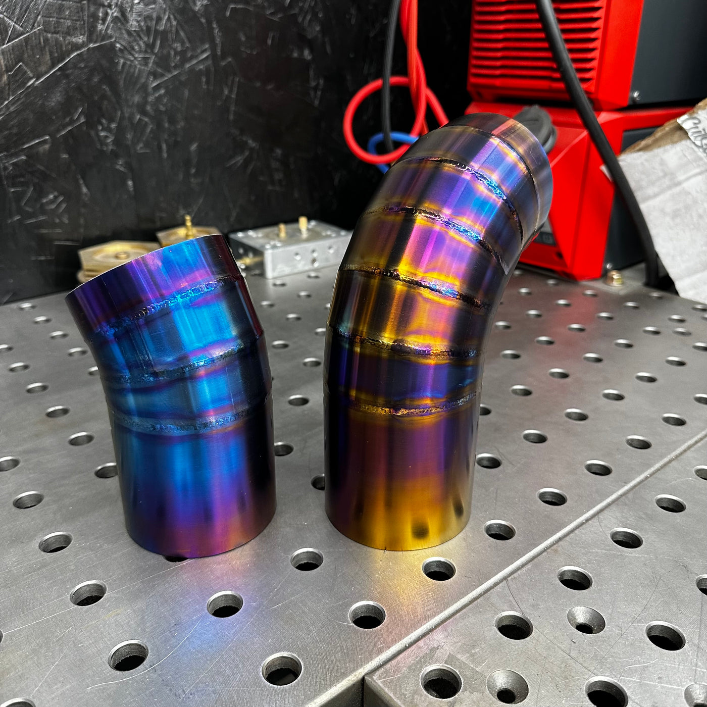 G80 titanium intake in gold anodized finish