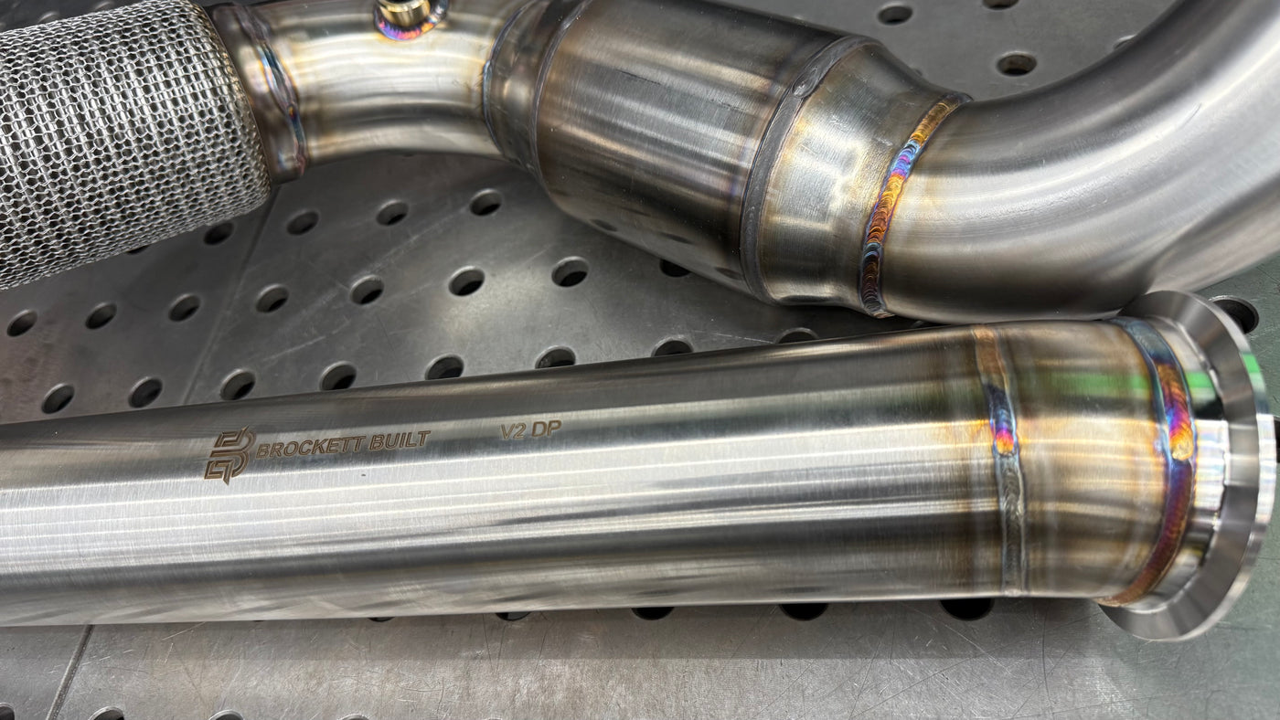 V2 Catted 3" Downpipe — GTI / GLI (Mk7/Mk7.5) | 400-Cell GESI GEN2, No-CEL