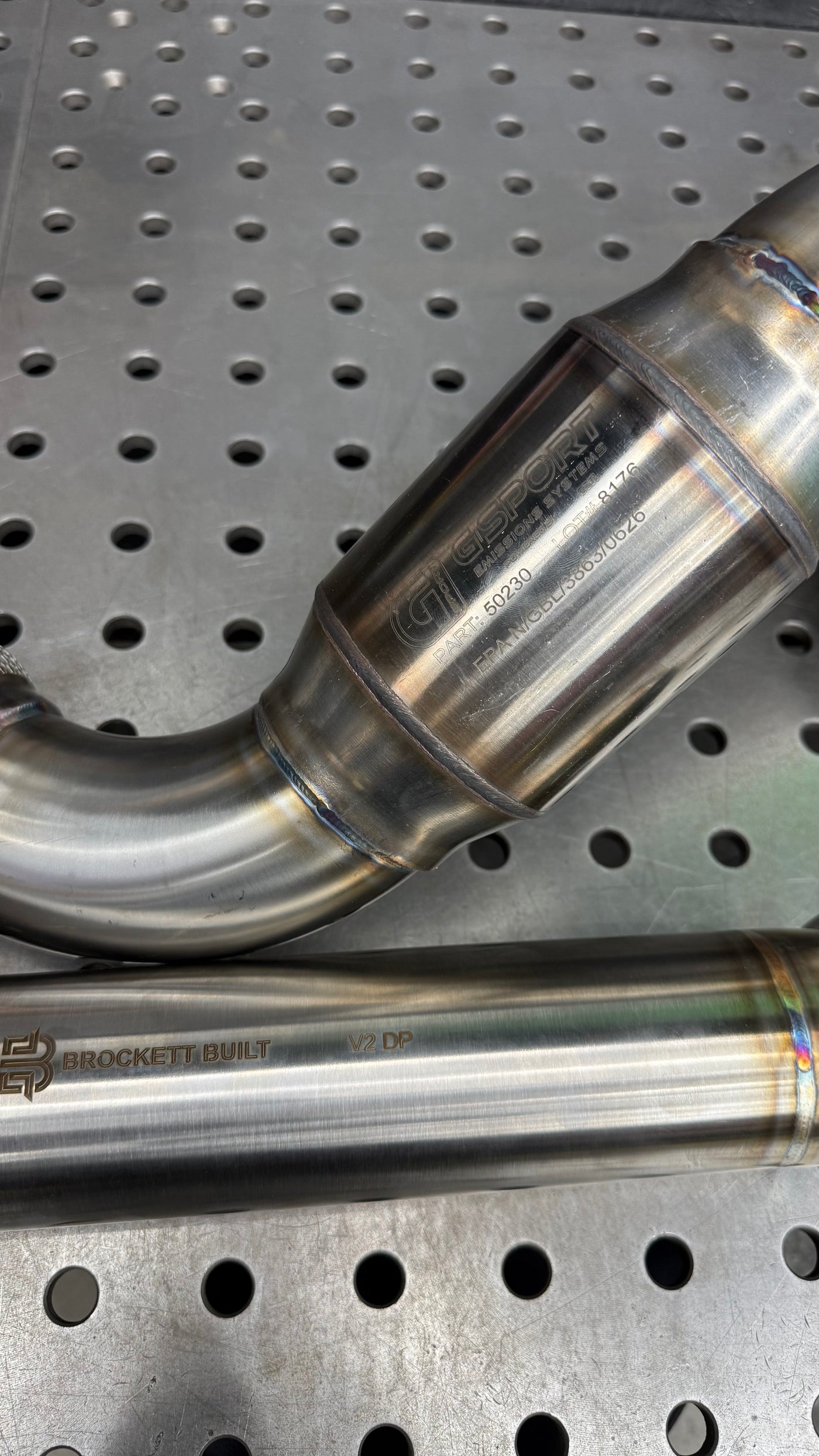 V2 Catted 3" Downpipe — GTI / GLI (Mk7/Mk7.5) | 400-Cell GESI GEN2, No-CEL