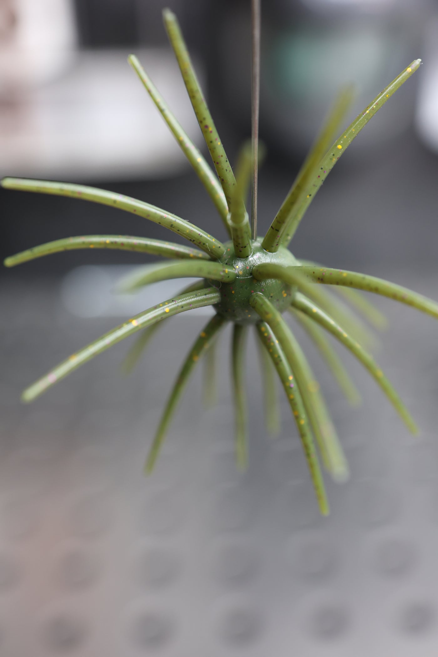 HOOKJAW Jawbreaker urchin fishing bait — spiny soft plastic close-up