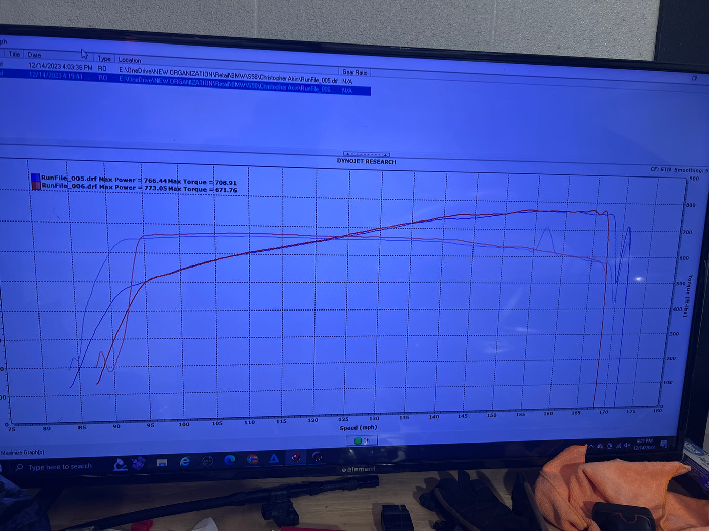G80 titanium intake showing filter end and velocity stack