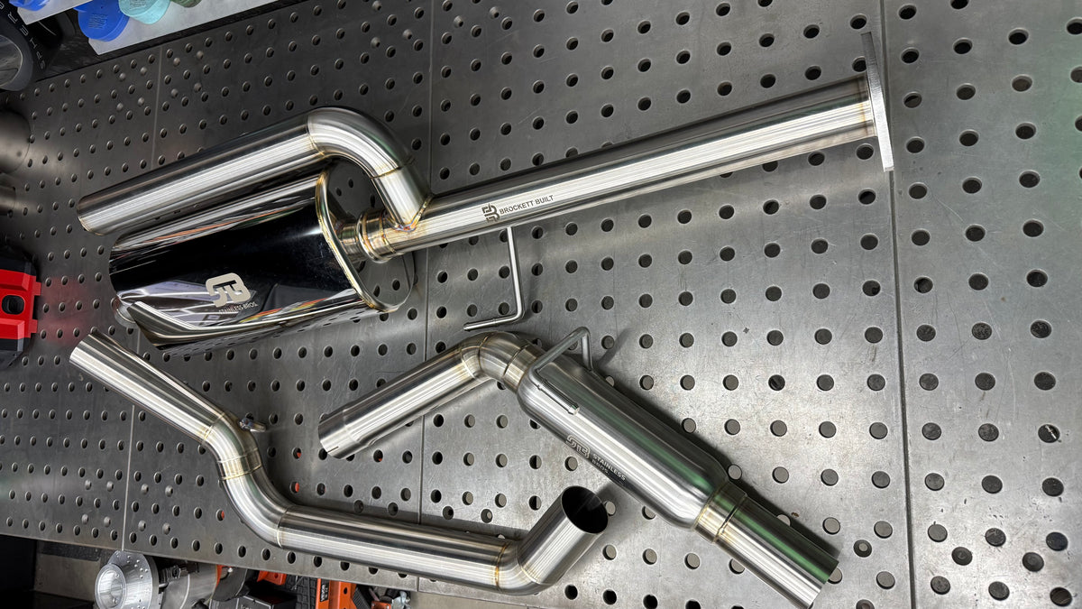 Modular catback exhaust sections for GX470, GX460 and V8 4Runner, 304 stainless muffler and mandrel bent midpipe