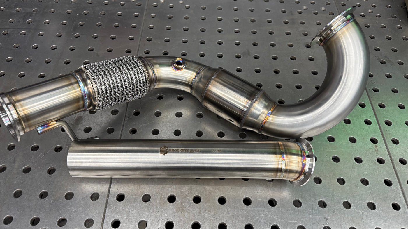 V2 Catted 3" Downpipe — GTI / GLI (Mk7/Mk7.5) | 400-Cell GESI GEN2, No-CEL
