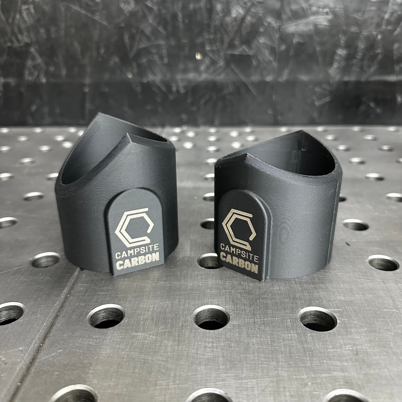 Y-pipe cutting jig installed on tubing ready to mark cut