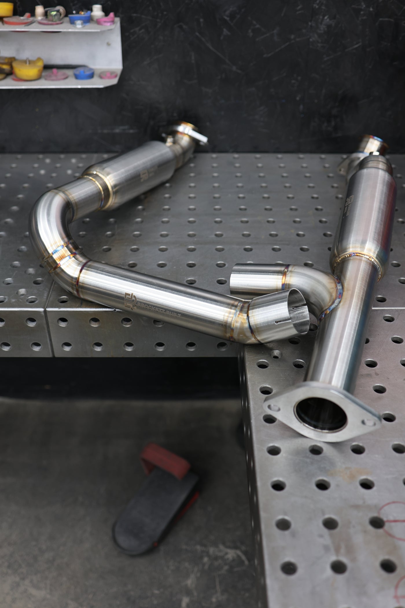 GX470 Y-pipe bottom view showing pipe clearance