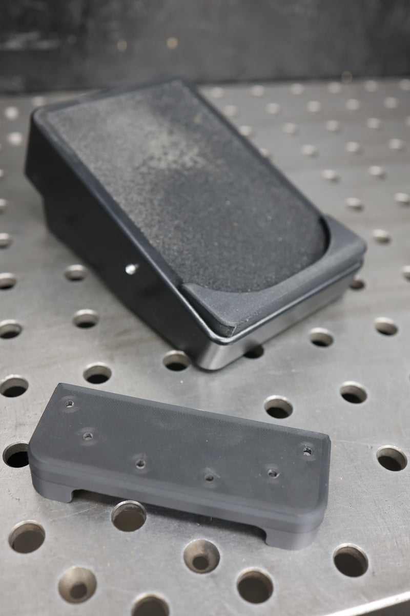 Brockett Built Nova wireless foot pedal lip in 3D-printed material