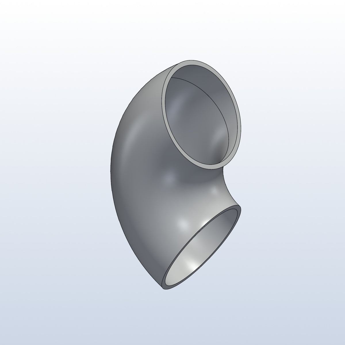 0.75D tight radius elbow, 1.5in OD, 120 degree, 3D printed