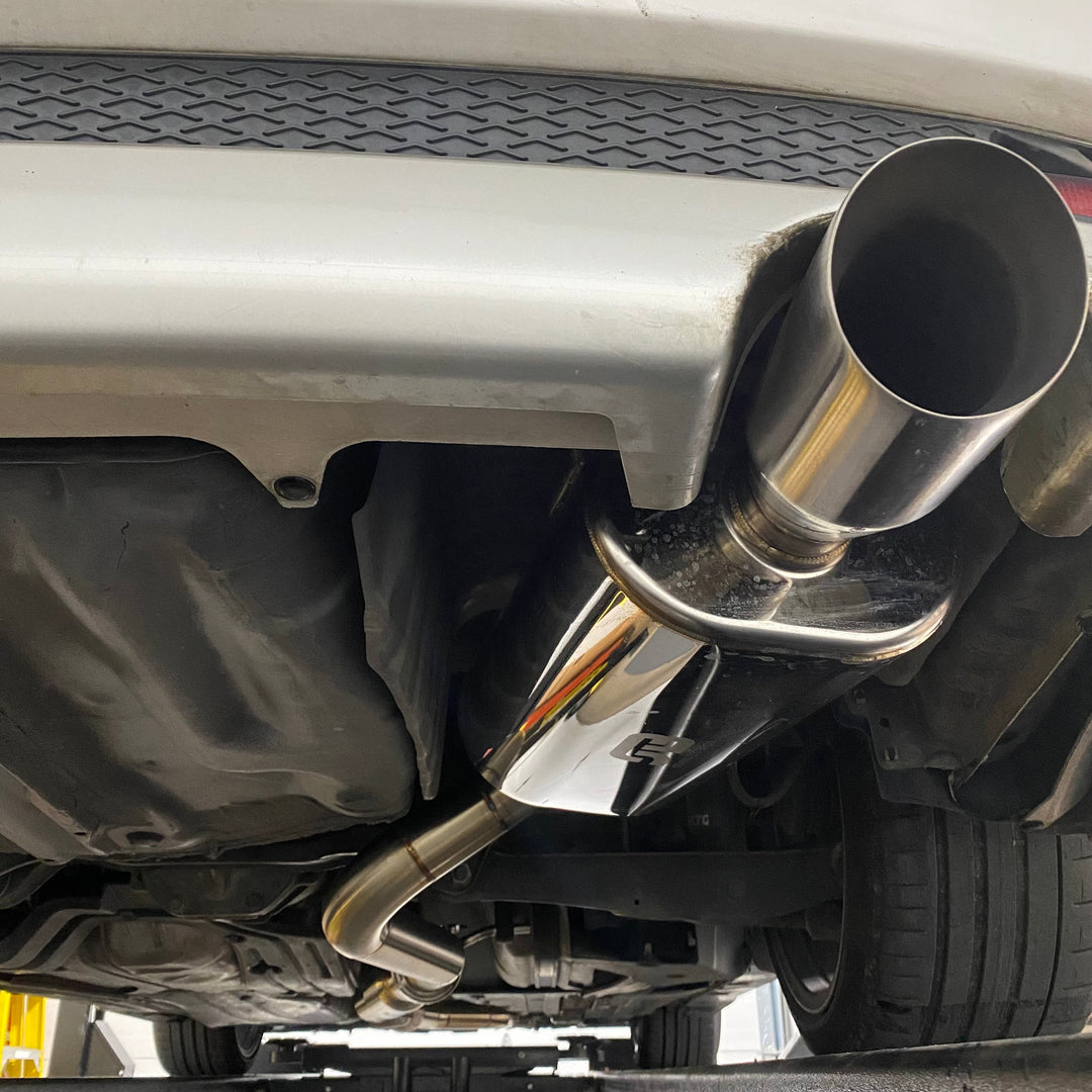 Catback Exhaust System – 4″ Burnt Tip – Fits 2001-2005 Lexus IS300 XE10 – Newpoint Motor T-304 Stainless - View #4