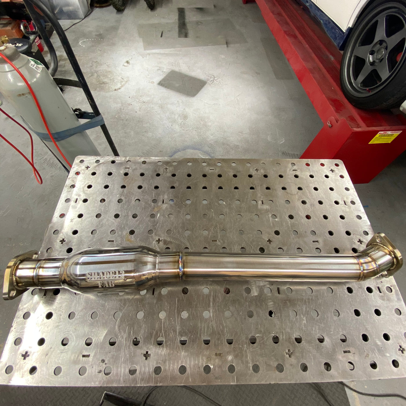 Brockett Built stainless resonator pipe for 2001-2005 Lexus IS300